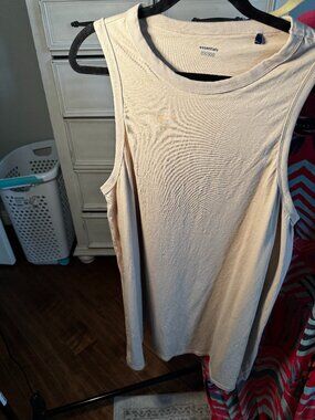 Neutral Beige Tank Dress (Purchased in Italy, Never Worn)